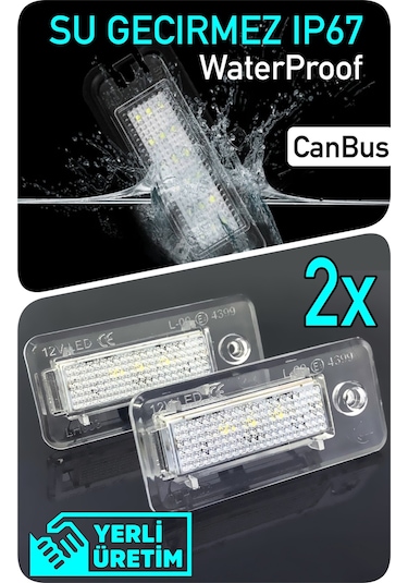 Audı A4 B6 B7 8e 8h 2000-2008 Canbus Led Plaka Aydınlatma Ledi Lambası