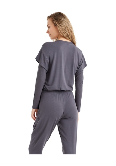 Kadın Pijama Üstü 51641 - Antrasit