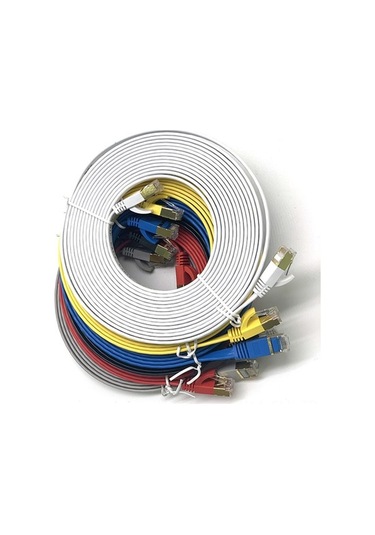 Ebitda Yüksek Dayanıklı Cat7 Saf Bakır Ağ Kablosu - 2m/30m Siyah Ev/ofis Kullanımı İçin