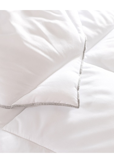 Madame Coco Leonce Micro Çift Kişilik Yorgan - Beyaz Beyaz