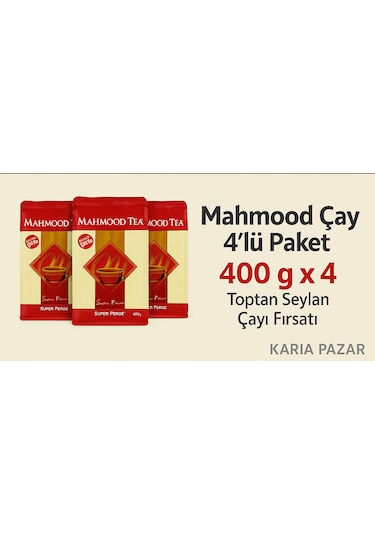 Mahmood Çay Seylan Çayı 4 x 400 G