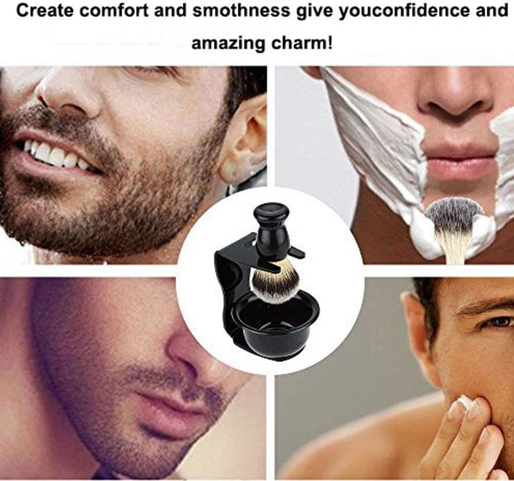 Youtek Saçak Fırçası Seti - Saf Saçak, Nilon Sap Ve Fırça, Abs + Nilon Malzeme, Hediyelik Kutulu Paket Siyah