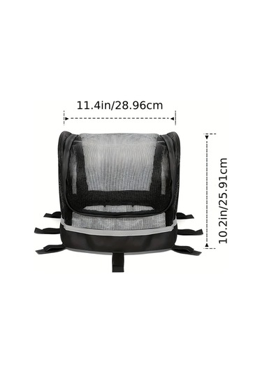 Brightnova Siyah Evcil Hayvan Bisiklet Sepeti Koruması Nefes Alabilir Emniyet Filesi