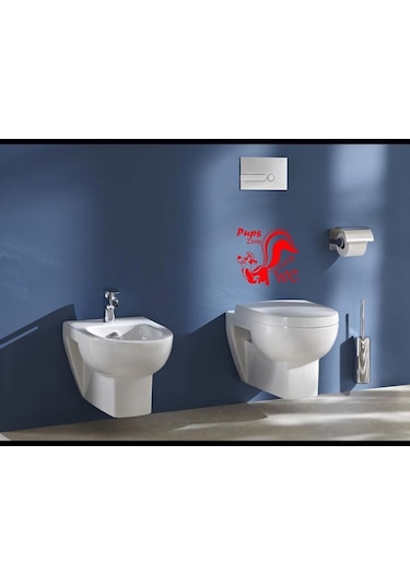 Wc Sticker-banyo Sticker-komik Sticker-ev Dekor-0 Renkli