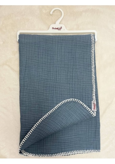 1850 4 Kat Müslin Battaniye İndigo