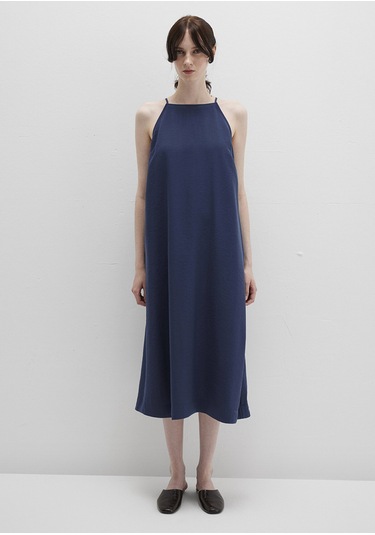 Mavi - Askılı Lacivert Elbise 1310770-70487 Lacivert