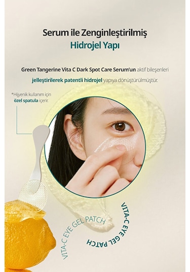 Goodal Yeşil Mandalina Özlü, Aydınlatıcı Göz Altı Maskesi Green Tangerine Vita C Eye Gel Patch
