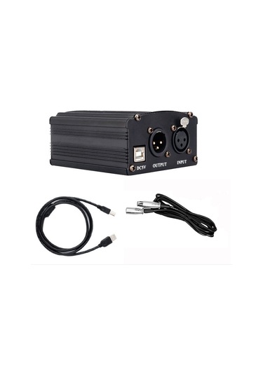 Leezsing 48v Usb Phantom Güç Kaynağı - Profesyonel Mikrofon Ve Stüdyo Ekipmanları İçin