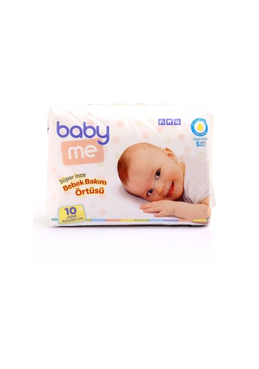 Baby Me Süper İnce Bebek Bakım Örtüsü 60 x 90 CM - 10 Adet