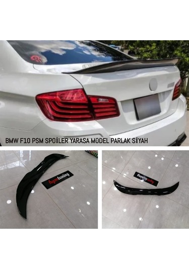 Bmw F10 Psm Spoiler A Kalite, Piano Black 1 Sınıf Abs Plastik
