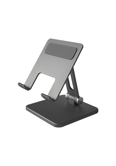 Geeroyoo Alüminyum Tablet Ve Telefon Tutucu: Çok Açıyla Ayarlanabilir, Taşınabilir Ve Kaymaz - Gri