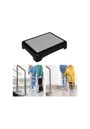 Suntek Yükseltici Basamaklı Tabure Hediye Başucu Siyah-gri