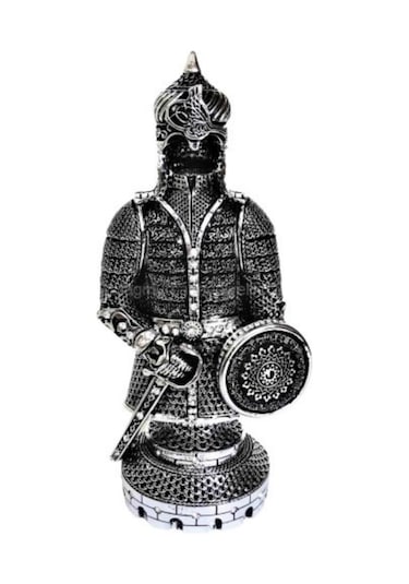 Küçük Boy Fetih Zırh Biblo-gümüş Renk