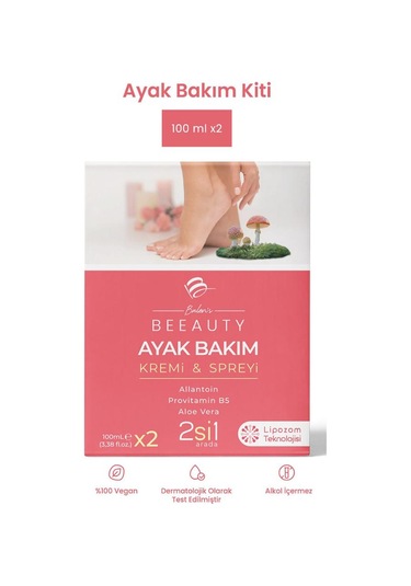 Balen S Beeauty Ayak Bakım Kremi - Spreyi İkili Set 100 Ml 2