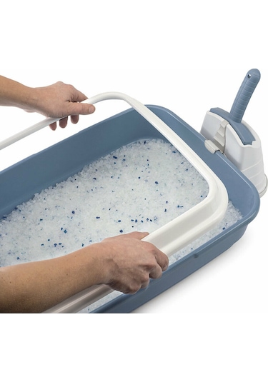 Imac Duo Kürekli Açık Kedi Tuvalet Kabı 59 x 40 x 28 CM