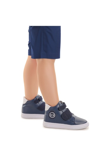 Kiko Kids Coyote Cırtlı Kız Çocuk Günlük Bot Ayakkabı Lacivert Lacivert