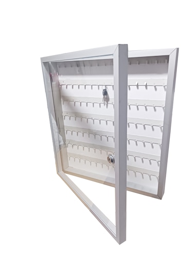 100'lü Şeffaf Kapak Alüminyum Anahtar Dolap