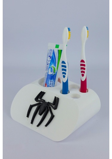 Spider Man - Dekoratif Diş Fırçalık Beyaz