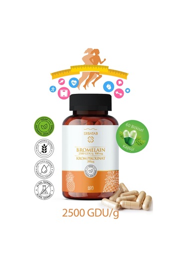 Erbatab Bromelain & Krom Pikolinat 60 Kapsül