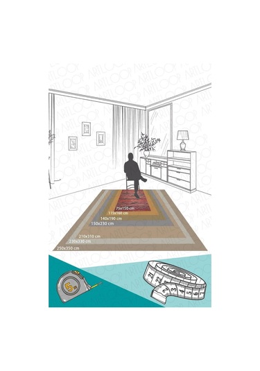 Fusion Modern Dokuma Taban Dekoratif Renkli Halı (Al 101)