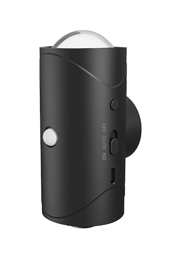 Xiyyadms Usb Şarjlı Rgb Renkli Led Gece Lambası, Ir Sensörlü 110 , Işıktayını Ayarlayabilir, Duvar/üstü Montaj, Taşınabilir, Dolap/entrance/ Koridor İçin, 1500mah Pil, Pc Malzeme Siyah