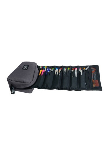 Jacbag Gri Organizer Roll Up Düzenleyici Kalem Kutusu/kalemlik Çok RENKLİ