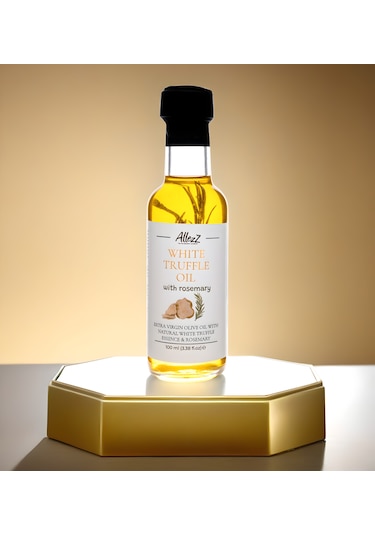 Allezz Biberiyeli Beyaz Trüflü Natürel Sızma Zeytinyağı 100 ML