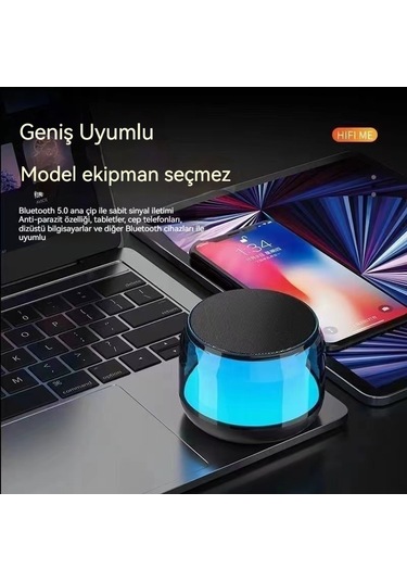 Aurora Şeffaf Ve Havalı Bluetooth Küçük Stereo Kablosuz Taşdırılabilinir
