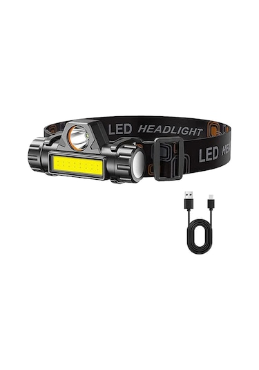 Liangmei Şarj Edilebilir Cob Led Far Güçlü Manyetik Güçlü Far