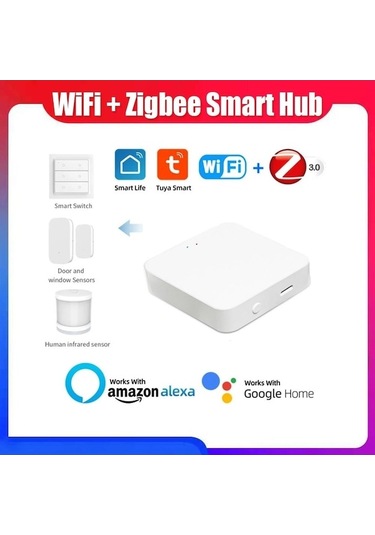 Xianwen Tuya Zigbee Wifi Bt Mesh Hub Akıllı Çok Modlu Ağ Geçidi