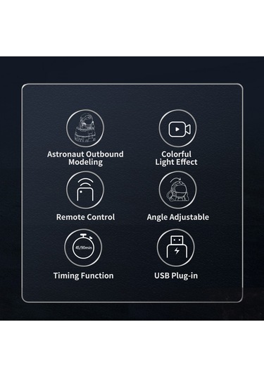 Teltree Uzaylı Desenli Bluetoothlu Yıldız Projeksiyon Lambası - Uzaktan Kumanda, Zamanlayıcı Ve Renk Ayarlamalı Odalar İçin Stüdyo Aydınlatması