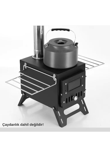 Madfox Woodlander Katlanır Kamp Sobası Küçük Boy Siyah
