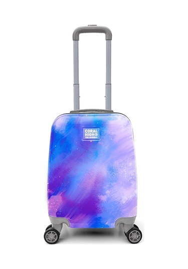 Coral High Renkli Desenli Mini Kabin Boy Valiz 40cm 16769 Çok Renkli