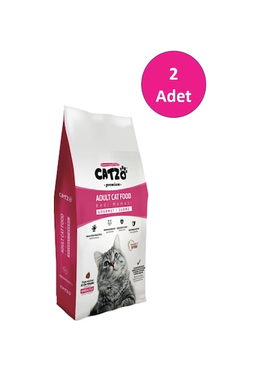 Catzo Gurme Renkli Yetişkin Kedi Maması 2 x 1 KG