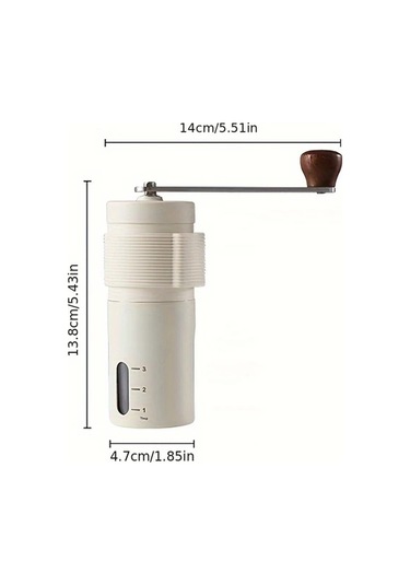 Honeybeeshop 1 Adet Manuel Kahve Değirmeni Siyah Paslanmaz Celik Konik Disli Ergonomik Sapli Kompakt Tasarim Ev Ve Seyahat Icin