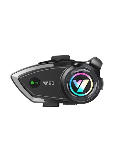 Vothoon Y80 Intercom  ışıklı Motosiklet Kask Kulaklığı