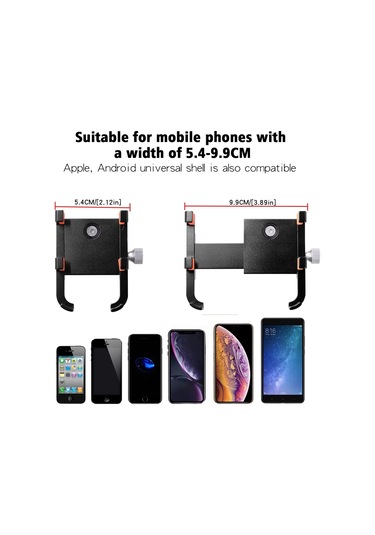 Sones Mpb-91 Motosiklet Altı Pençe Alüminyum Alaşımlı Cep Telefonu Tutucu Braketi Siyah