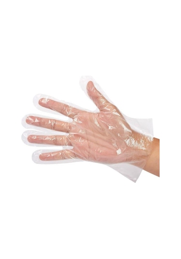 Tek Kullanımlık Şeffaf Poşet Eldiven Börek Eldiveni 100'lü
