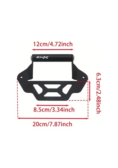Xuweiwei Bmw C400x Motorcycle Black 12mm Gps Navigasyon Braketi Akıllı Telefon Kamera Tutucu