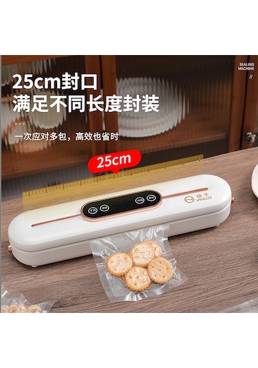 Ev Tipi Gıda Paketleme Tam Otomatik Vakum Makinesi Beyaz