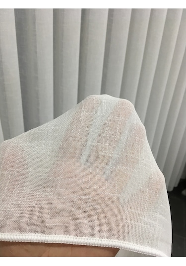 Perdefony Flamlı Keten Tül Perde 5 Farklı Renk