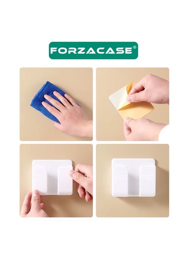 Çok Amaçlı Duvara Monte Telefon Şarj Ve Kumanda Standı - Fc924 Beyaz