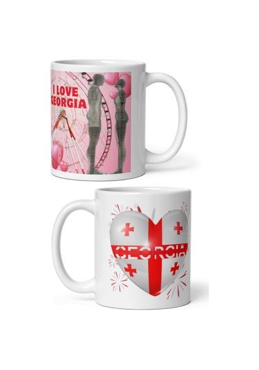 Gürcistan Kupa Bardak 2 Adet Seyahat Hatıra Georgia Mug