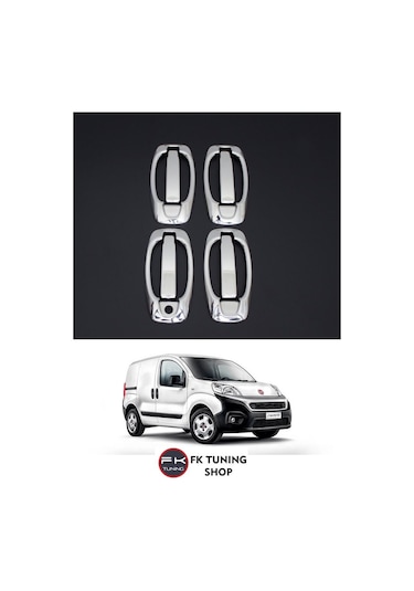 Fiat Fiorino Krom Kapı Kolu ve Çerçevesi 8 Parça