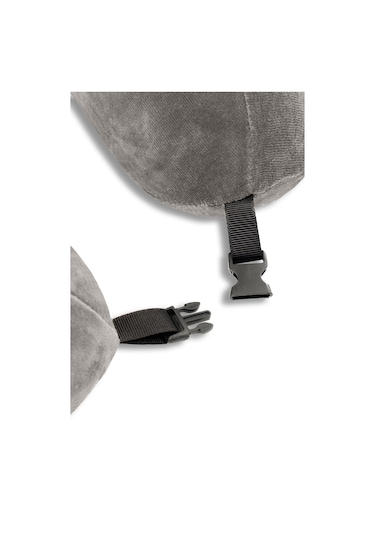 Viscofoam Comfy Ortopedik Seyahat Yastığı Visco Boyun Destekli Seyahat Yastığı - Gri | Ergo Travel