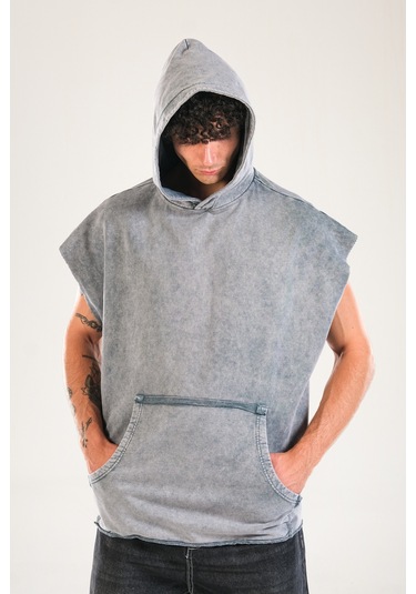 Premium Kapüşonlu Gri Sweat Coc1141 Gri