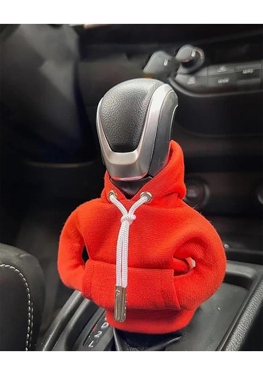 Novahub Turuncu Hoodie Araba Vites Kapağı Moda Vites Hoodie Araba Vites Topuzu Kapağı Manuel Kolu Dişli Kazak Değişim Kolu Kapağı Turuncu Turuncu