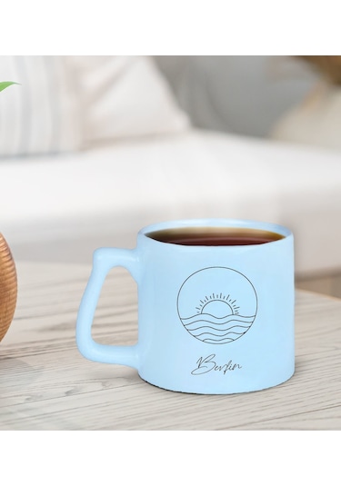 Bk Gift Kişiye Özel İsimli Pastel Mavi Middle Kupa Bardak-8, Arkadaşa Hediye, Ev Hediyesi, Doğum Günü Hediyesi, Ofis Hediyesi Kobitmeyencom30017 Bk Gi