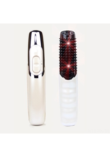 Vkemall Kızılötesi Ve Masaj Özellikli Çıkarılabilir Fırçalı Elektrikli Saç Tarak - Stres Ve Baş Ağrısına Karşı Rahatlama