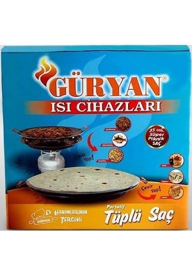 Güryan Tüplü Sac Katmer Kavurma Sacı Çift Fonksiyon Tüp Üstü Sac
